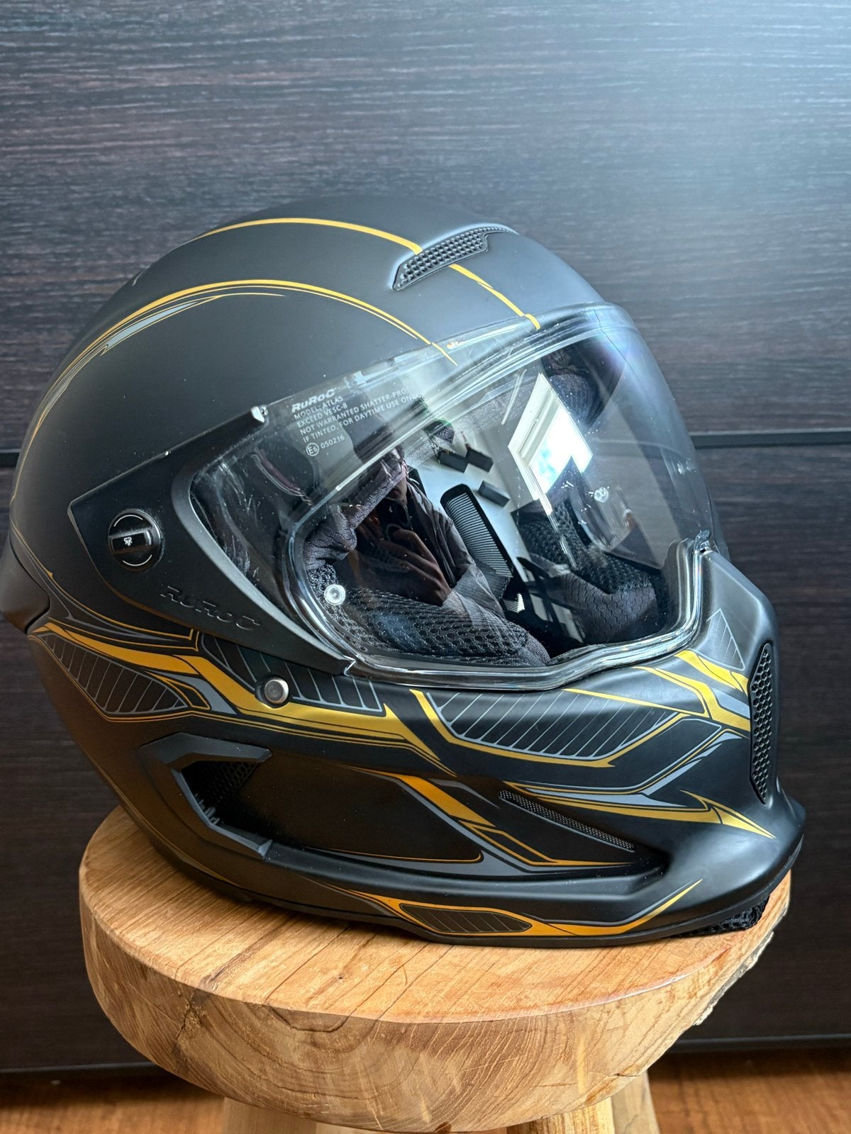 Ruroc Atlas 2.0 Shuriken Maat M - Lichte Gebruikssporen, Motoren, M, Integraalhelm, Tweedehands, Ophalen