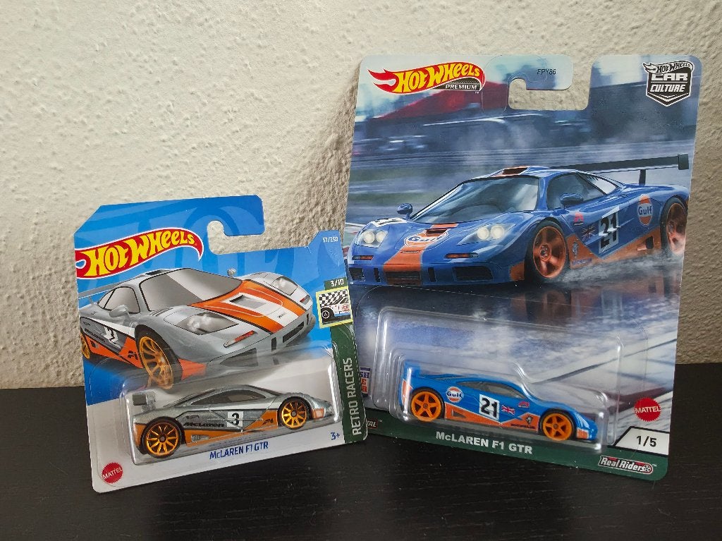 Hot Wheels 2x McLaren F1 GTR HotWheels, Verzenden, Nieuw, Auto