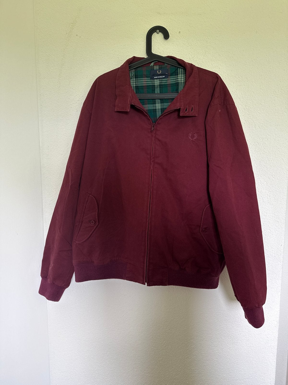 Fred Perry Harrington Jas - Bordeauxrood, Maat XXL, Ophalen of Verzenden, Zo goed als nieuw, Overige maten, Overige kleuren