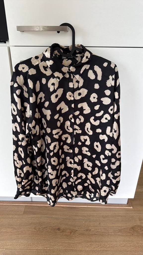 Satijnen blouse Zara, Ophalen of Verzenden, Zo goed als nieuw, Maat 36 (S), Overige kleuren