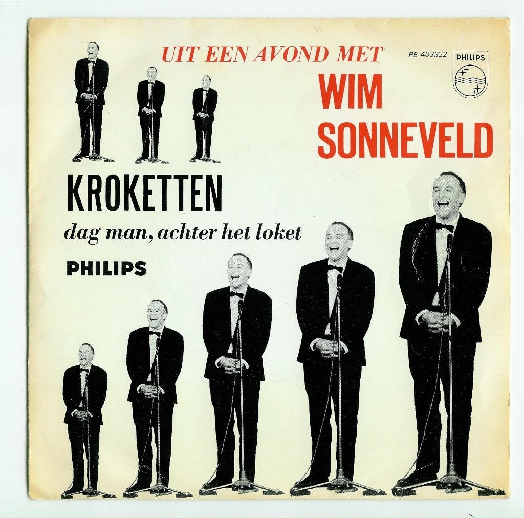 Wim Sonneveld - Kroketten, originele single uit 1966, Cd's en Dvd's, Ophalen, Gebruikt, 7 inch, Humor en Cabaret