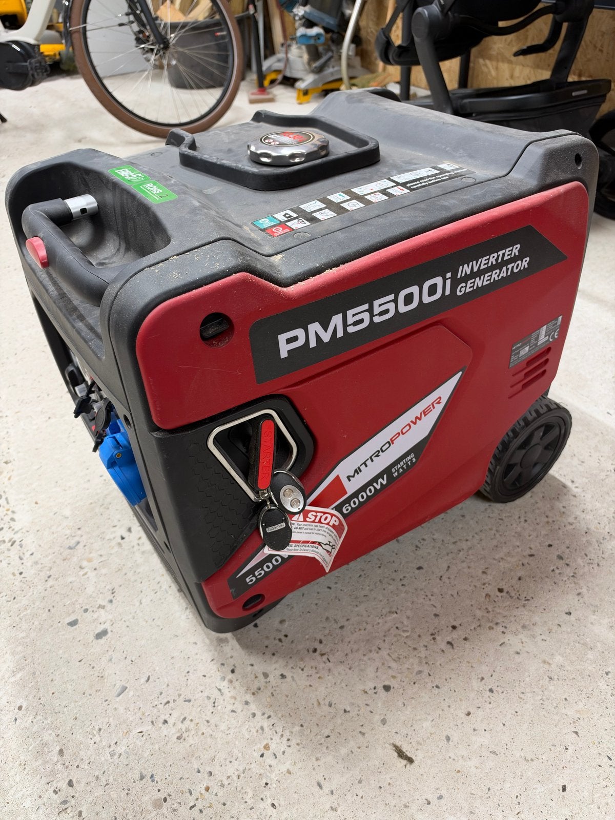 NIEUW! Stille Aggregaat MITROPOWER PM5500 Inverter Generator, Doe-het-zelf en Verbouw, Ophalen, Nieuw, 30 kVA of meer, Benzine