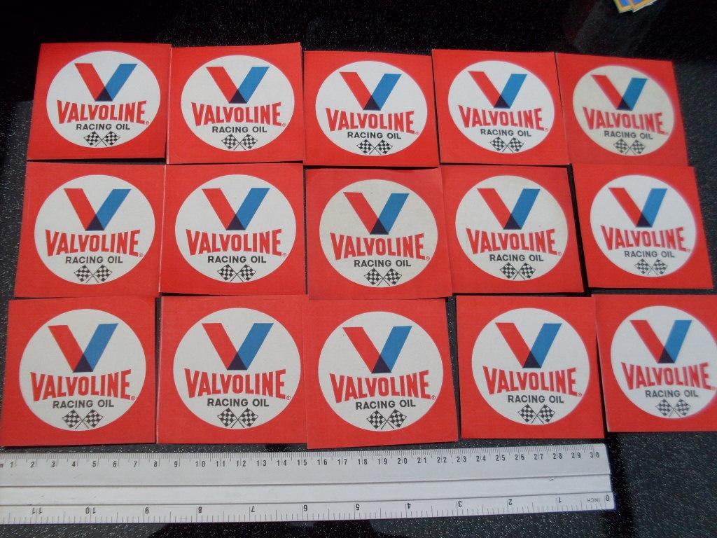 15x sticker valvoline racing oil logo usa print, Verzenden, Zo goed als nieuw, Merk