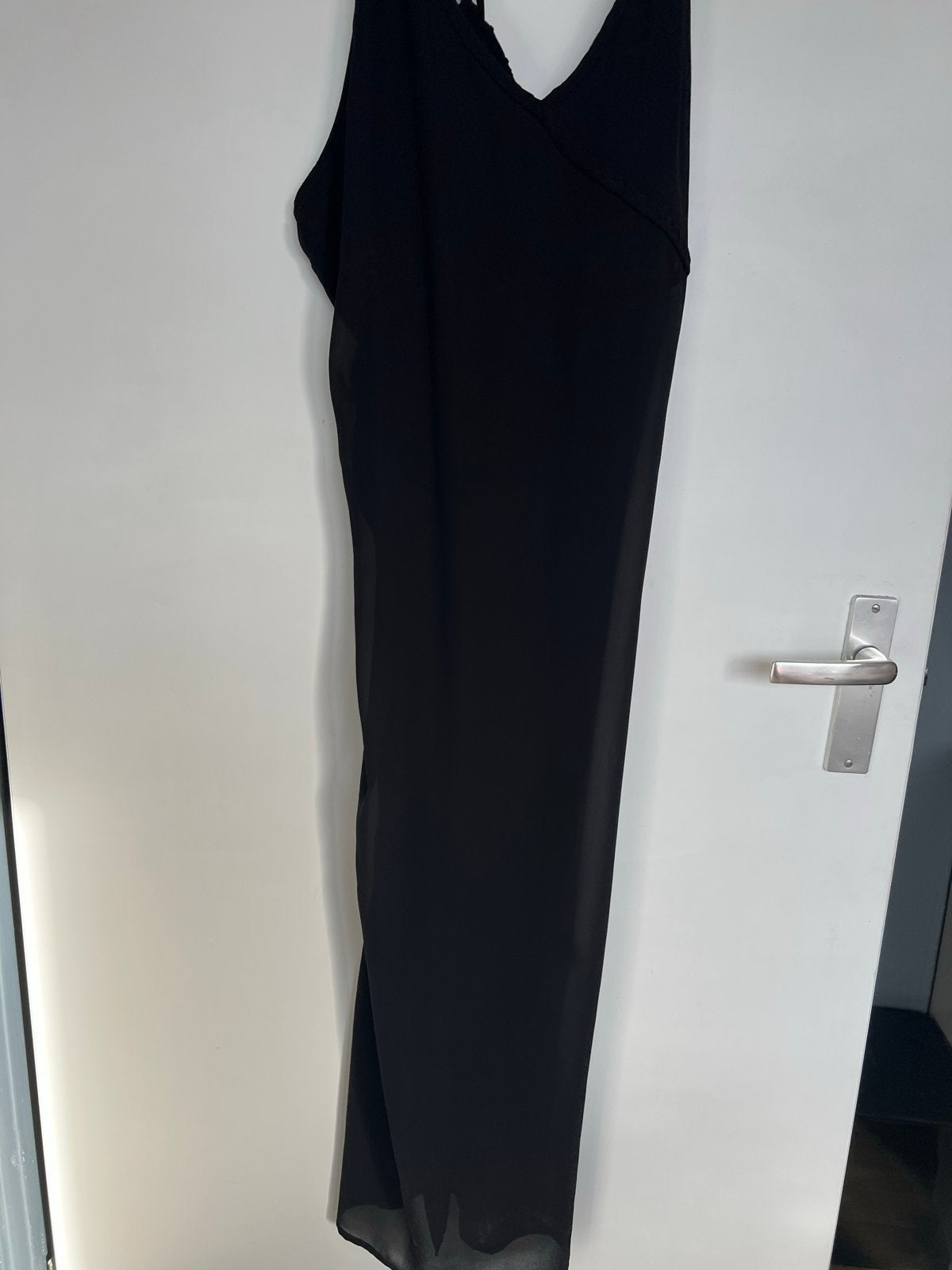 Zwarte maxi jurk met ring detail - Supertrash, Zwart, Maat 46/48 (XL) of groter, Nieuw, Ophalen of Verzenden