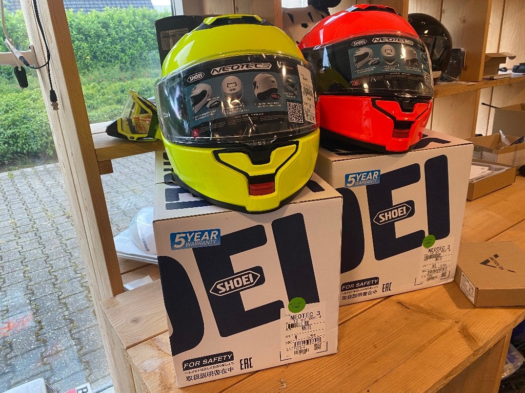 SHOEI Neotec 3 Nieuw in Unieke Fluor Kleuren., Nieuw met kaartje, M, Systeemhelm, Ophalen of Verzenden