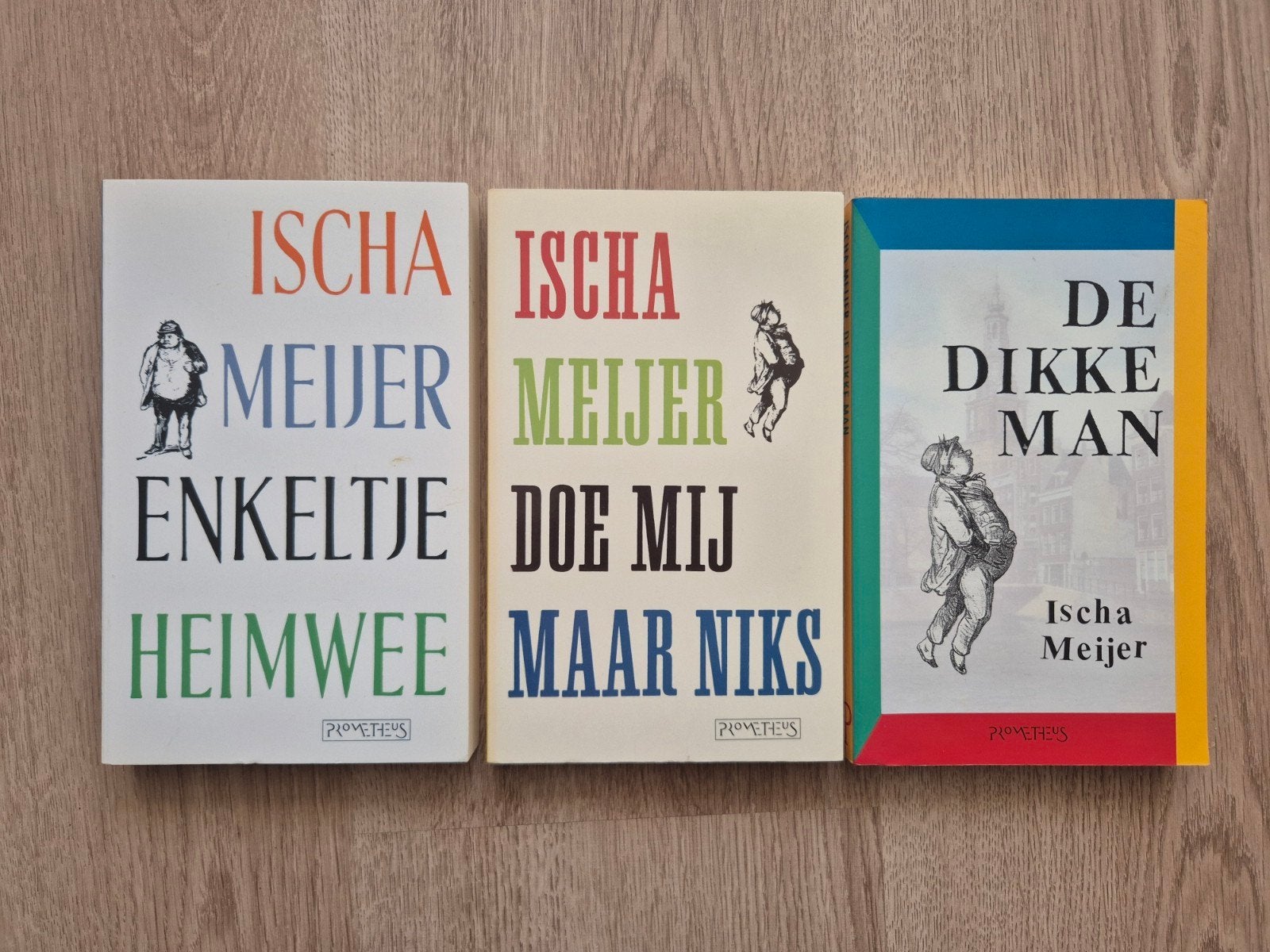 3x Ischa Meijer set - De Dikke Man / Enkeltje Heimwee / Doe, Boeken, Ophalen of Verzenden, Gelezen