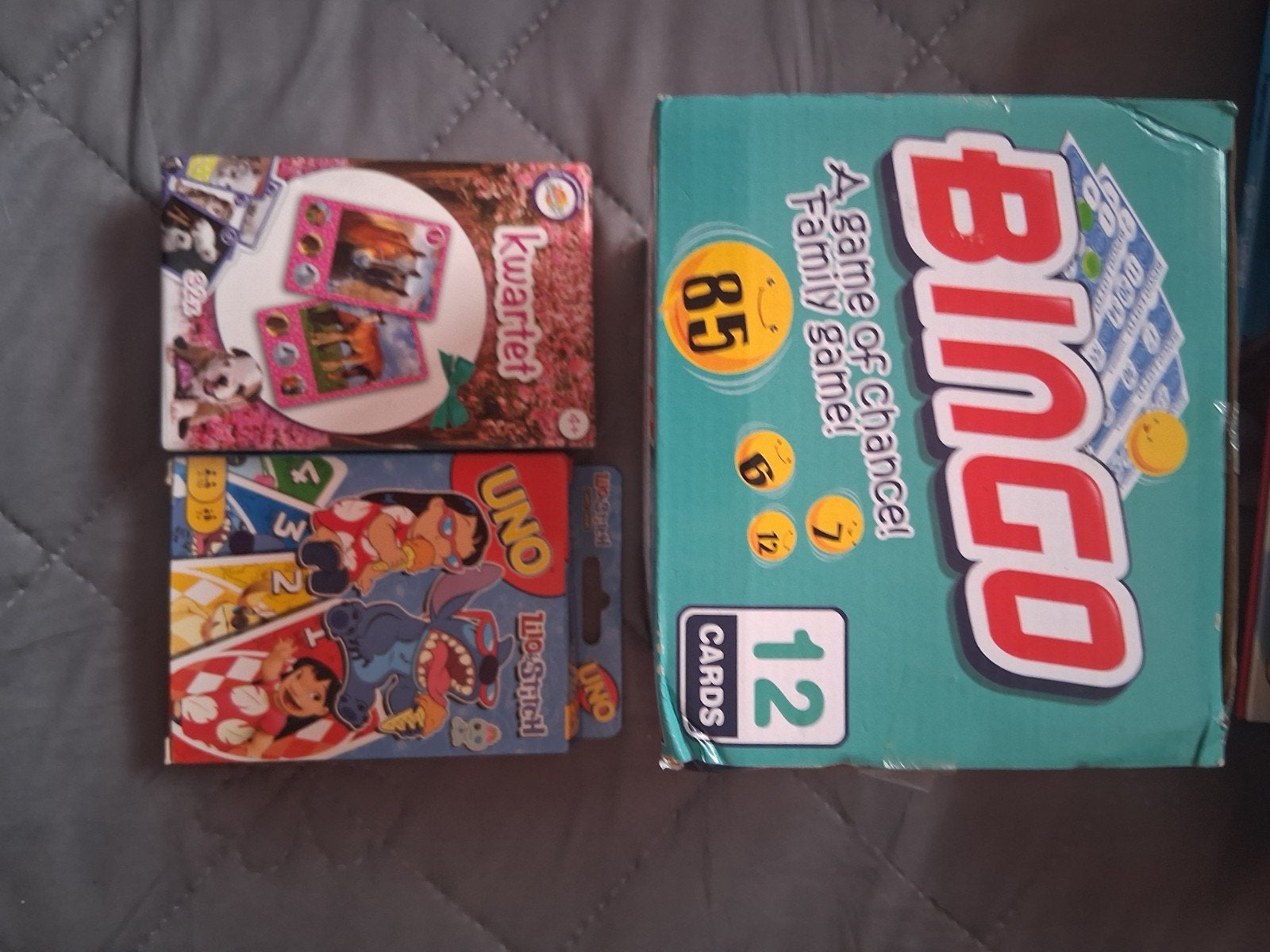 spelletjes bingo uno en kwartet, Ophalen of Verzenden, Nieuw
