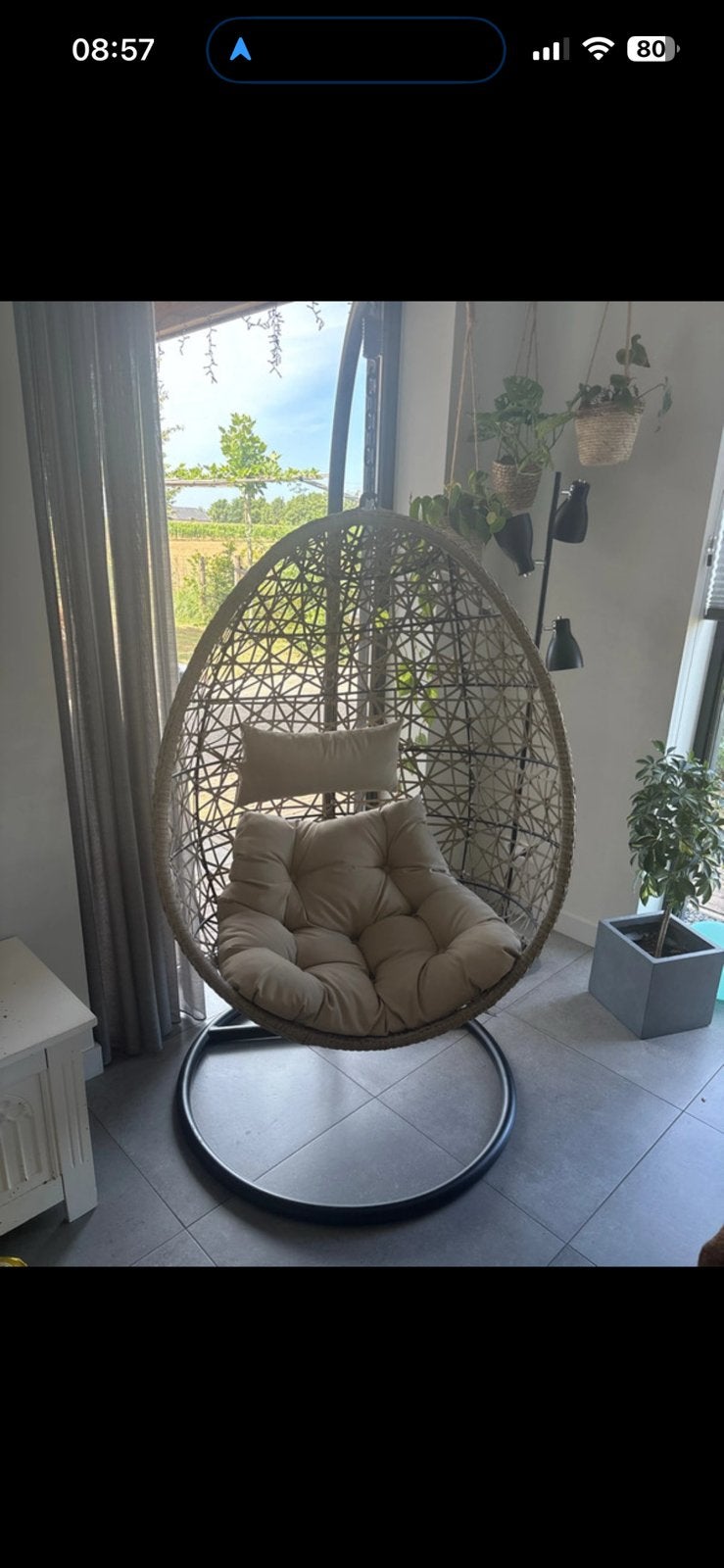 Egg chair - (tuin)stoel, Tuin en Terras, Tuinstoelen, Ophalen, Nieuw, Overige materialen