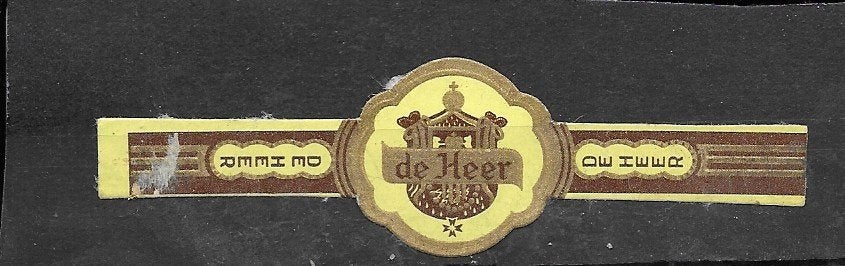 Sigarenbandje ,de Heer, gebruikt, Verzamelen, Verzenden, Gebruikt, Sigarenbandjes