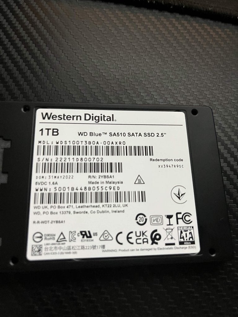 western digital ssd 1 tb sa510, Computers en Software, Intern, Nieuw, Desktop, 1tb