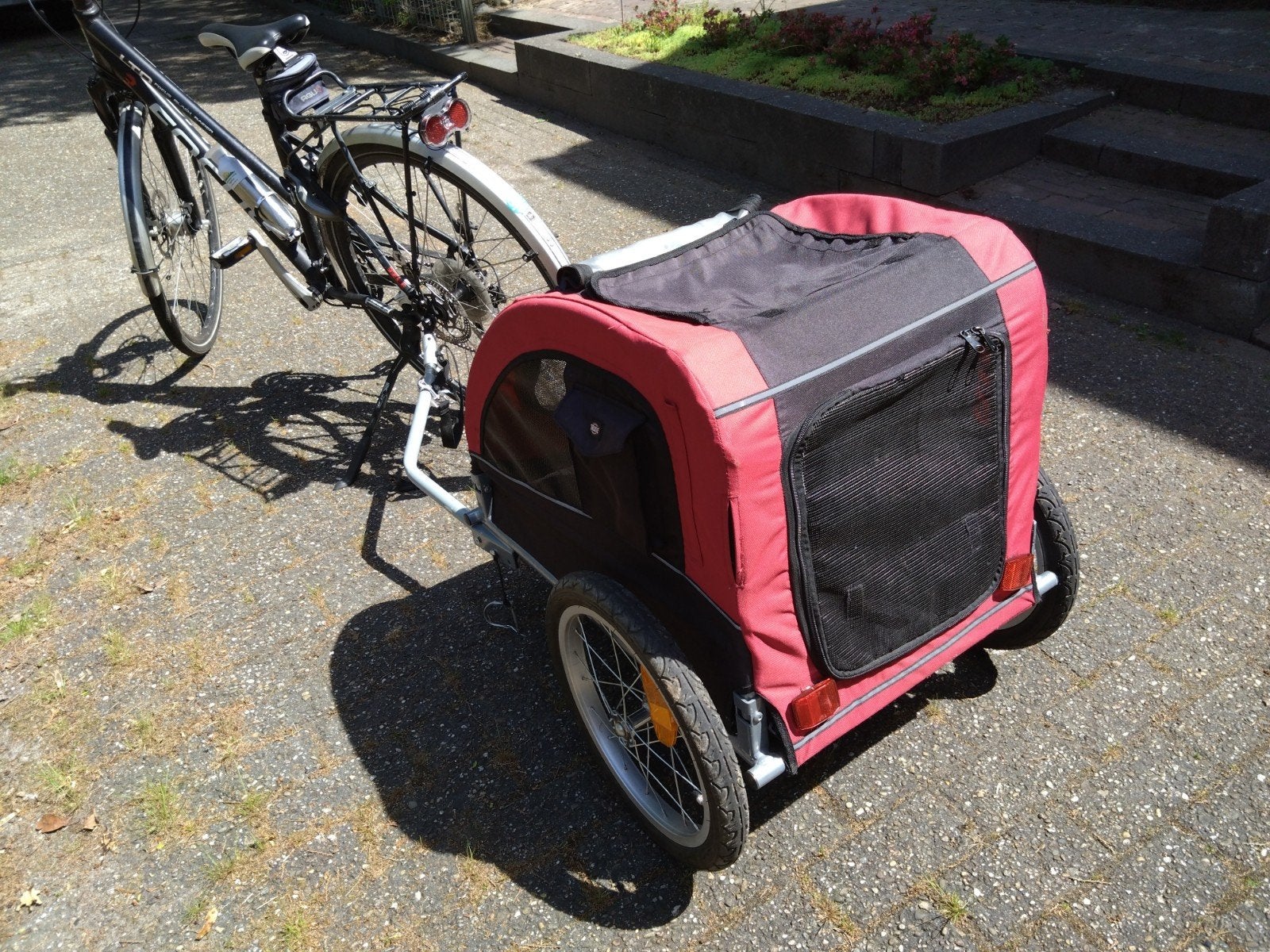Trixie hondenfietskar M, Fietsen en Brommers, Fietsaccessoires | Aanhangers en Karren, Ophalen, Gebruikt, Hondenkar