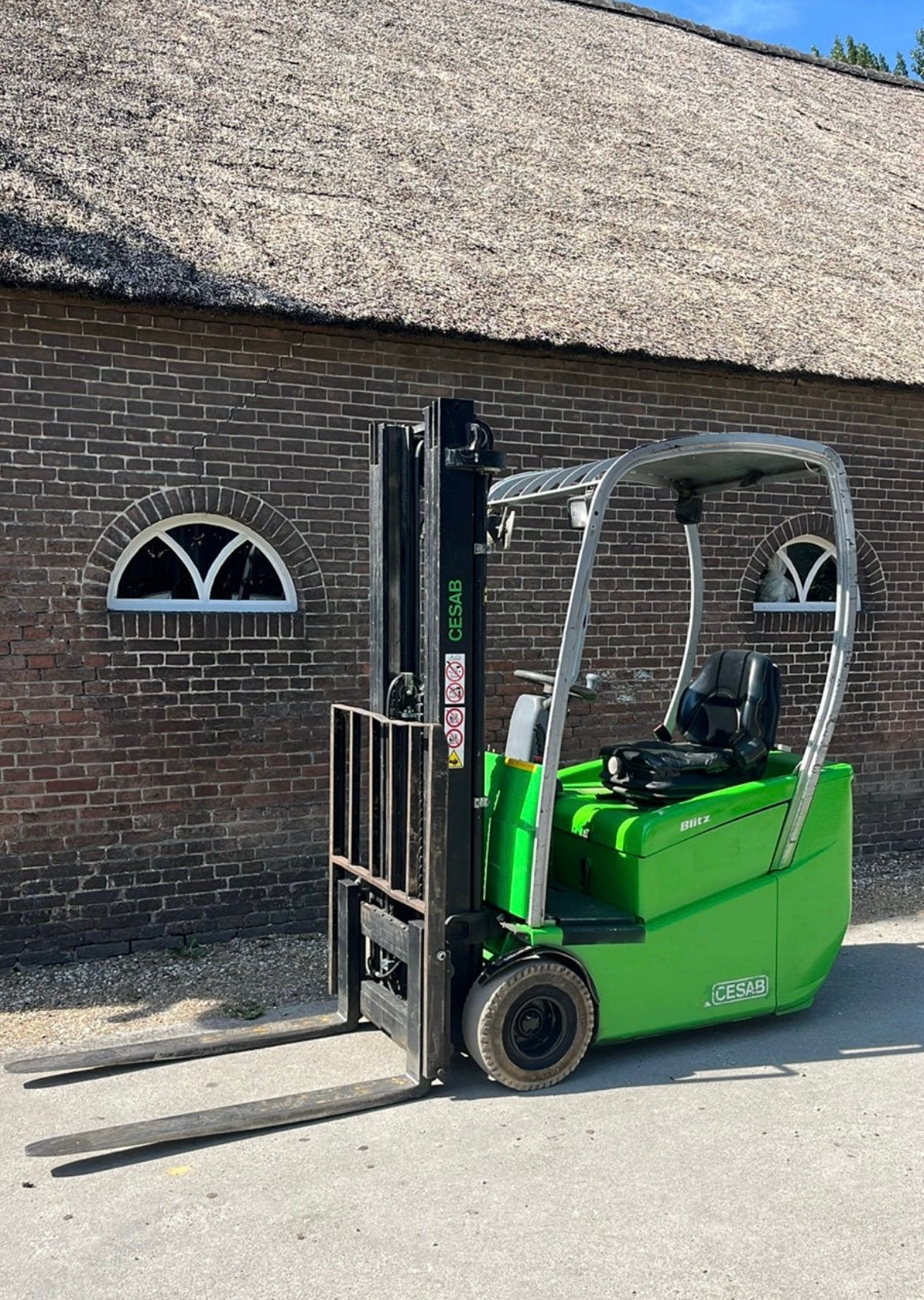 Cesab blitz15 2010 triplex freelift sideshift non marking✅, 1000 tot 2000 kg, Ophalen of Verzenden, Elektrisch, Heftruck