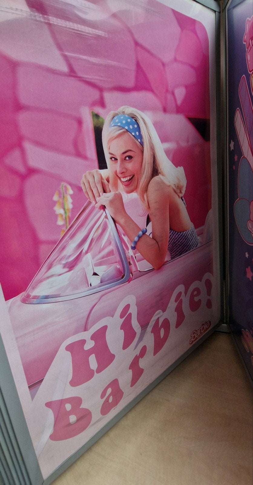 Barbie film poster - Margot Robbie, Ophalen of Verzenden, Zo goed als nieuw, Overige typen