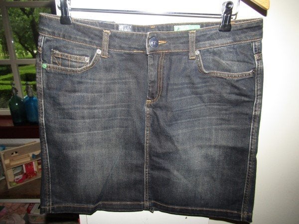 F1996 GAASTRA mt 40 denim rok spijkerrok, Maat 38/40 (M), Gaastra, Zo goed als nieuw, Boven de knie