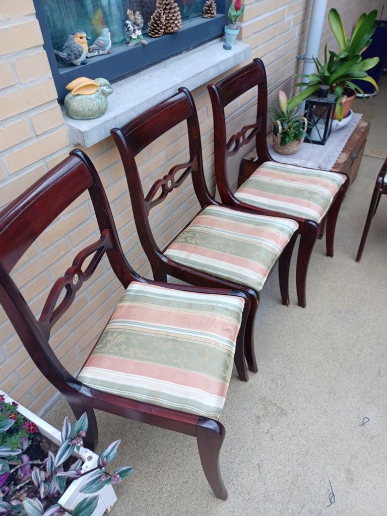 Set van 4 Klassieke Eetkamerstoelen, Ophalen