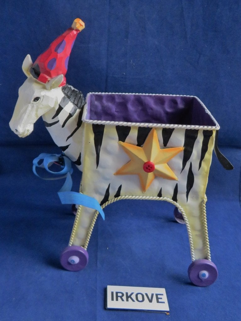 ZEBRA BAKJE OF BLOEMPOT * Maf Ding *, Verzenden, Nieuw, Metaal