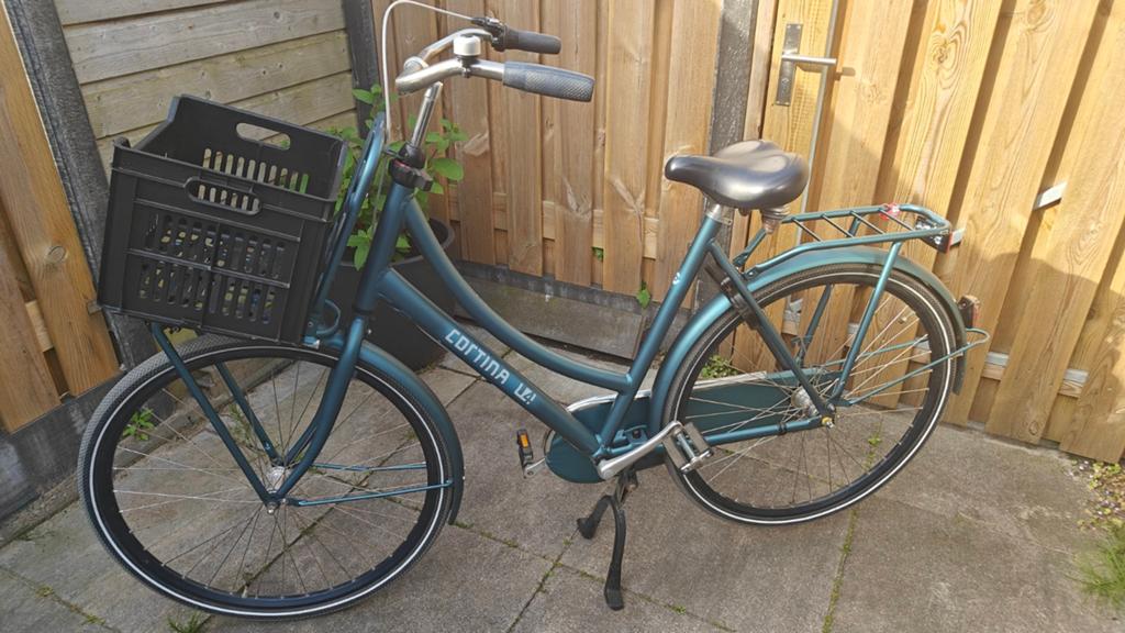 Cortina U4 Transportfiets met 3 versnellingen, Fietsen en Brommers, Fietsen | Dames | Damesfietsen, Terugtraprem, Versnellingen