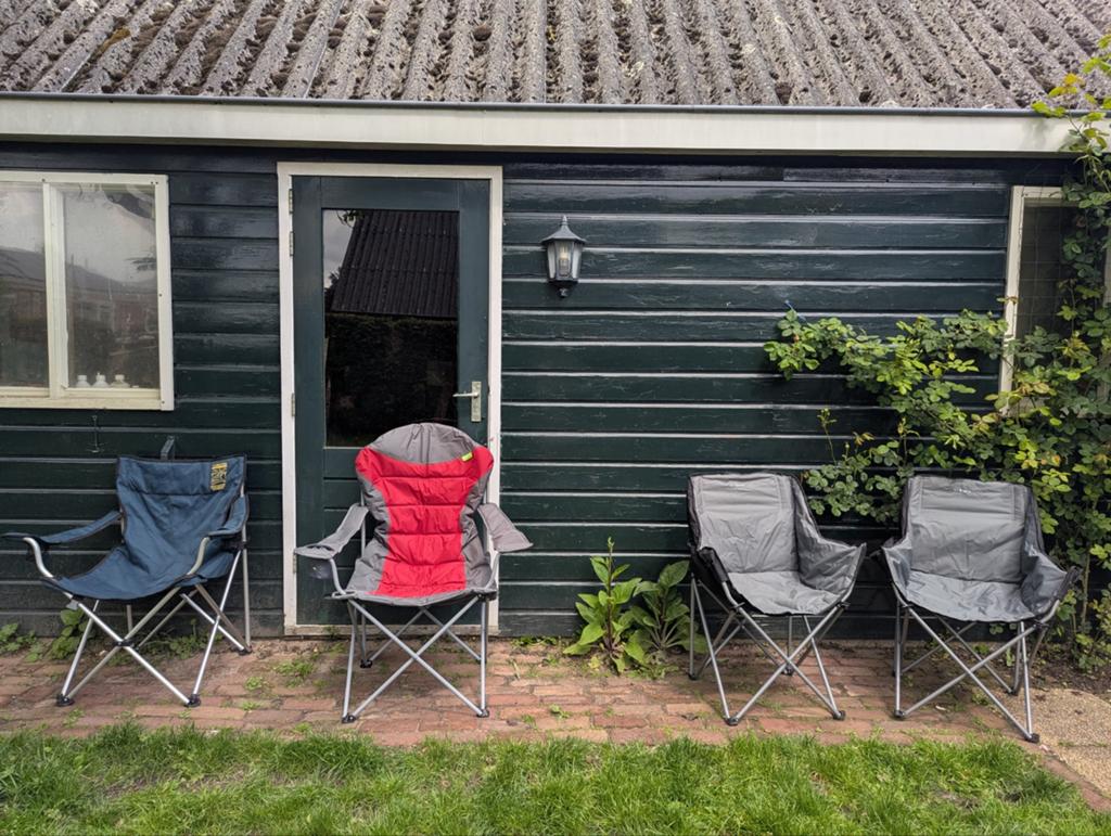 4x kampeerstoelen niet veel gebruikt & netjes, Tuin en Terras, Tuinhuizen, Ophalen, Zo goed als nieuw, Schuur