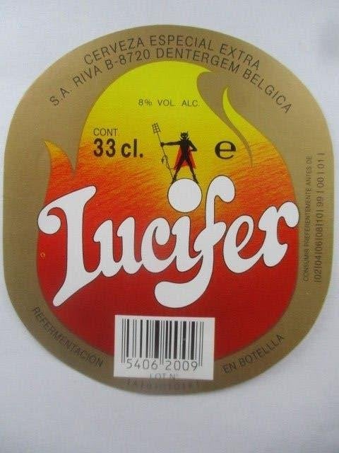 bieretiket Belgie 17-6 (L8) riva, Verzamelen, Ophalen of Verzenden, Gebruikt, Overige typen, Overige merken
