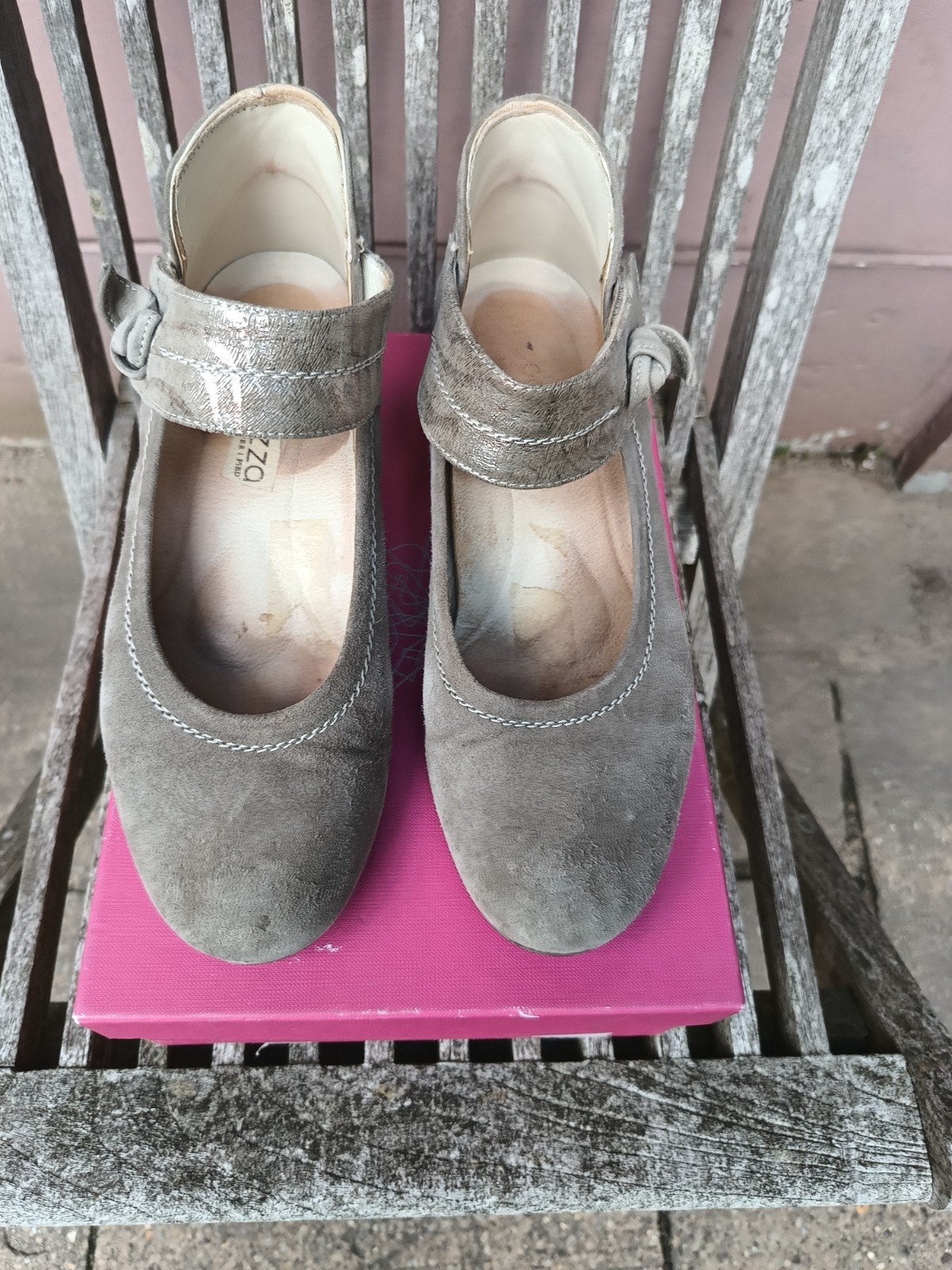 PoccoPazza bandschoen licht grijs, Schoenen met lage hakken, Ophalen of Verzenden, PoccoPazza, Grijs