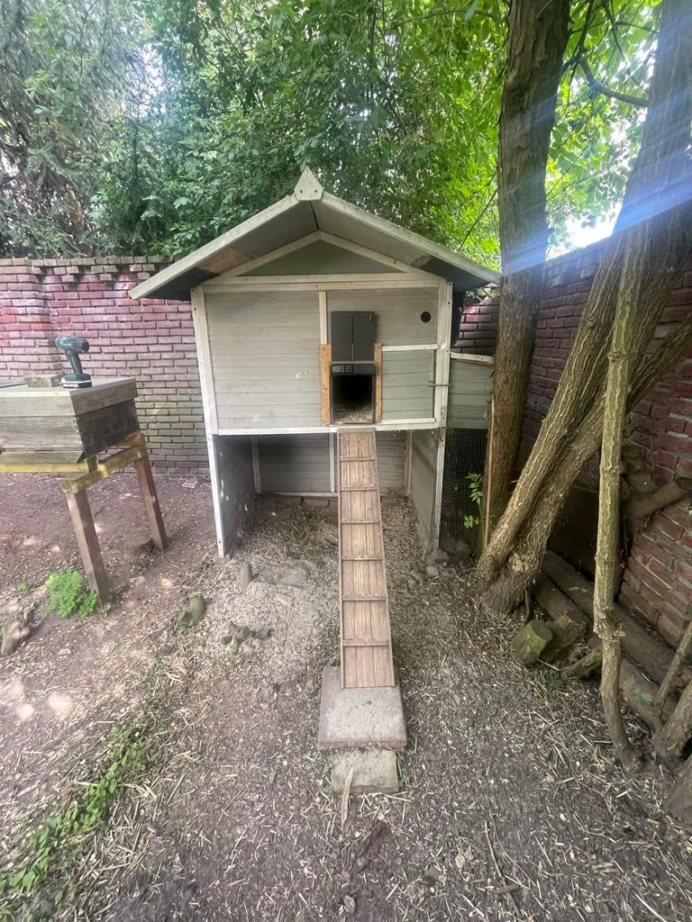 Gratis Kippenhok met buitenren -opknapper, Dieren en Toebehoren, Pluimvee | Toebehoren, Ophalen, Gebruikt, Kippenhok of Kippenren