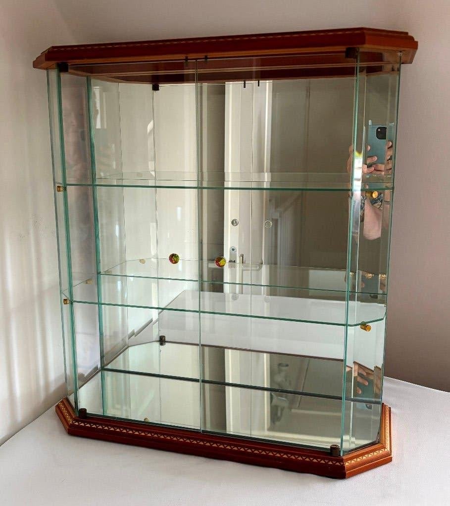 vitrine kast, Ophalen, Glas, 50 tot 100 cm, Zo goed als nieuw