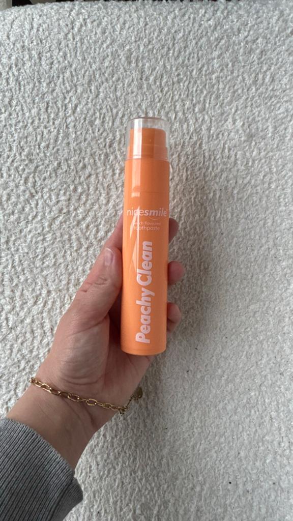 Nicesmile Peachy Clean Tandpasta, Ophalen of Verzenden, Nieuw, Tandpasta