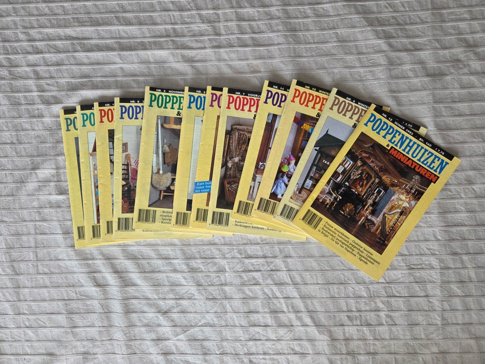 12x Poppenhuizen & Miniaturen Tijdschriften - Jaren '90, Verzamelen, Poppenhuizen en Toebehoren, Ophalen of Verzenden