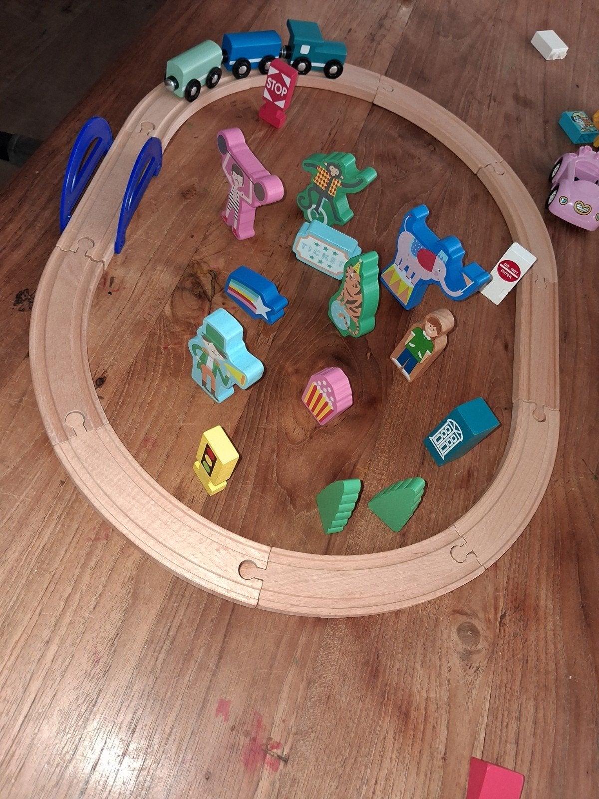 Hema houten treinrails, Ophalen of Verzenden, Zo goed als nieuw, Overige typen