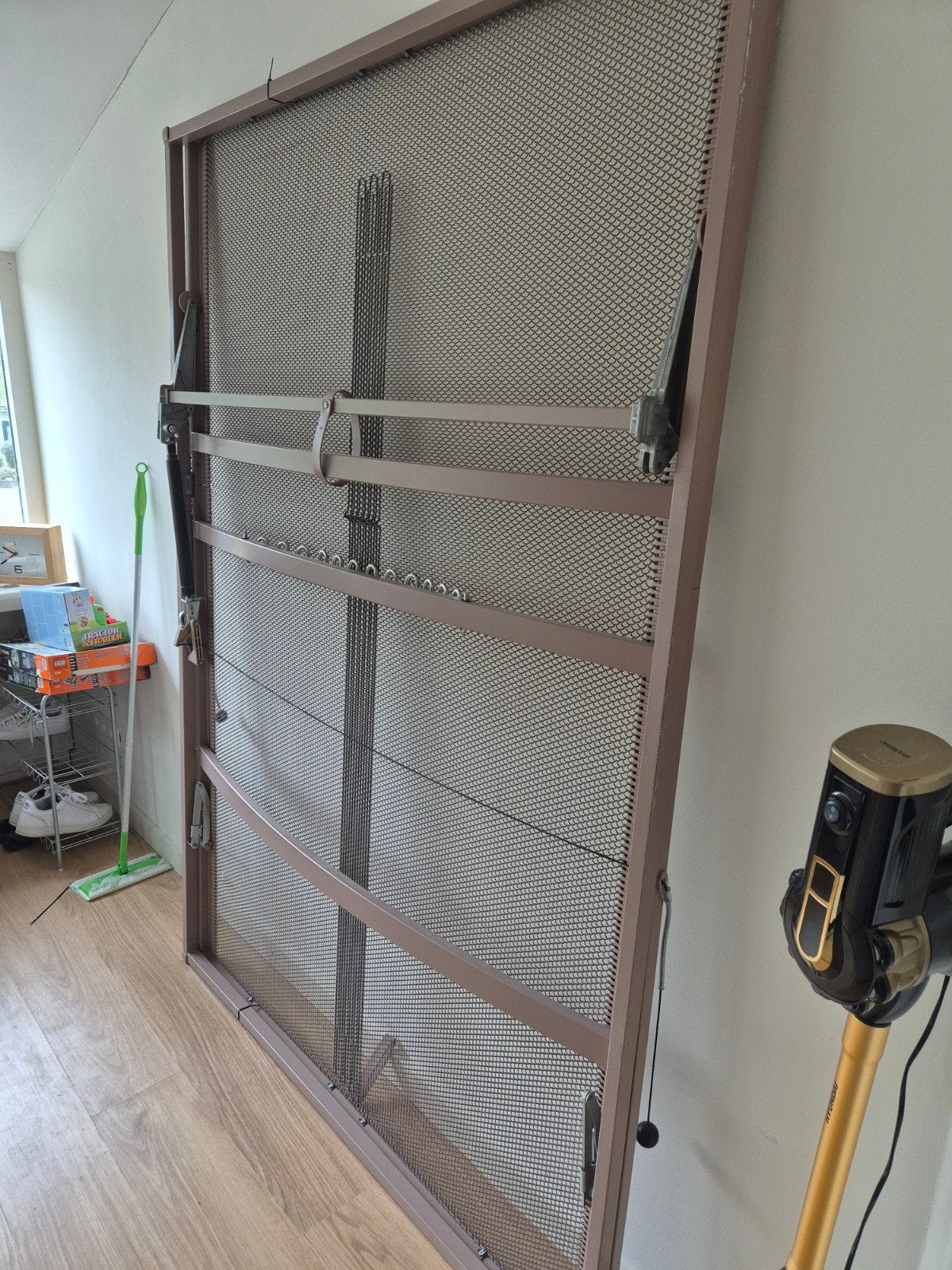 Bed ombouw met auping verstelbare spiraalbodem en matras, Ophalen, Gebruikt, Eenpersoons, 140 cm