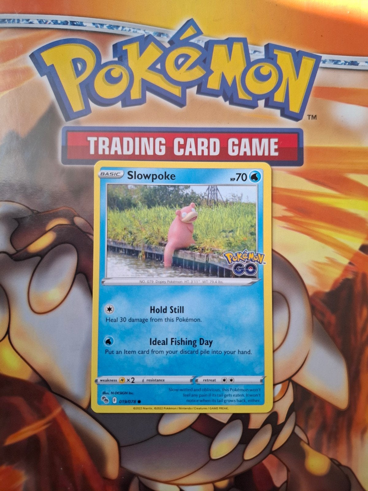 Slowpoke 019/078 Pokemon go set, Ophalen of Verzenden, Zo goed als nieuw, Losse kaart