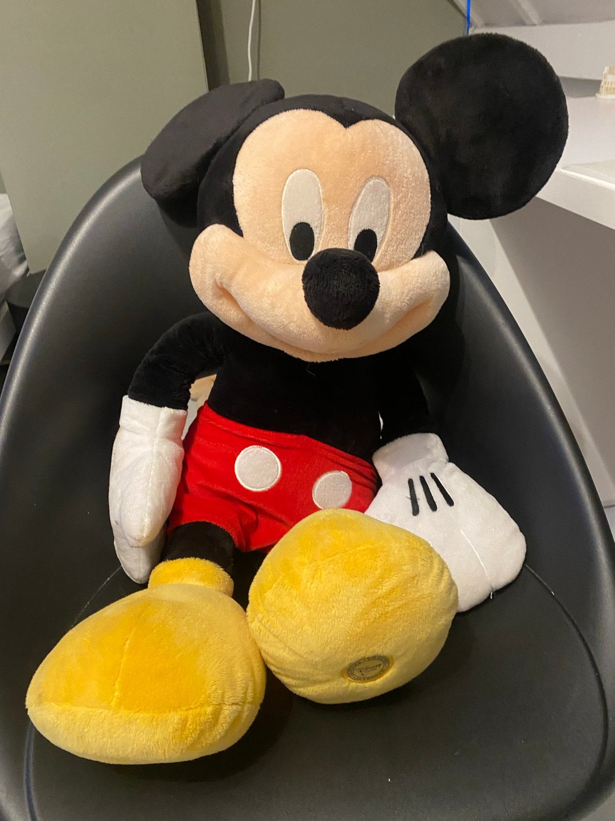 Grote Mickey Mouse Knuffel - Disney Store Origineel, Disney, Overige typen, Zwart, Ophalen of Verzenden