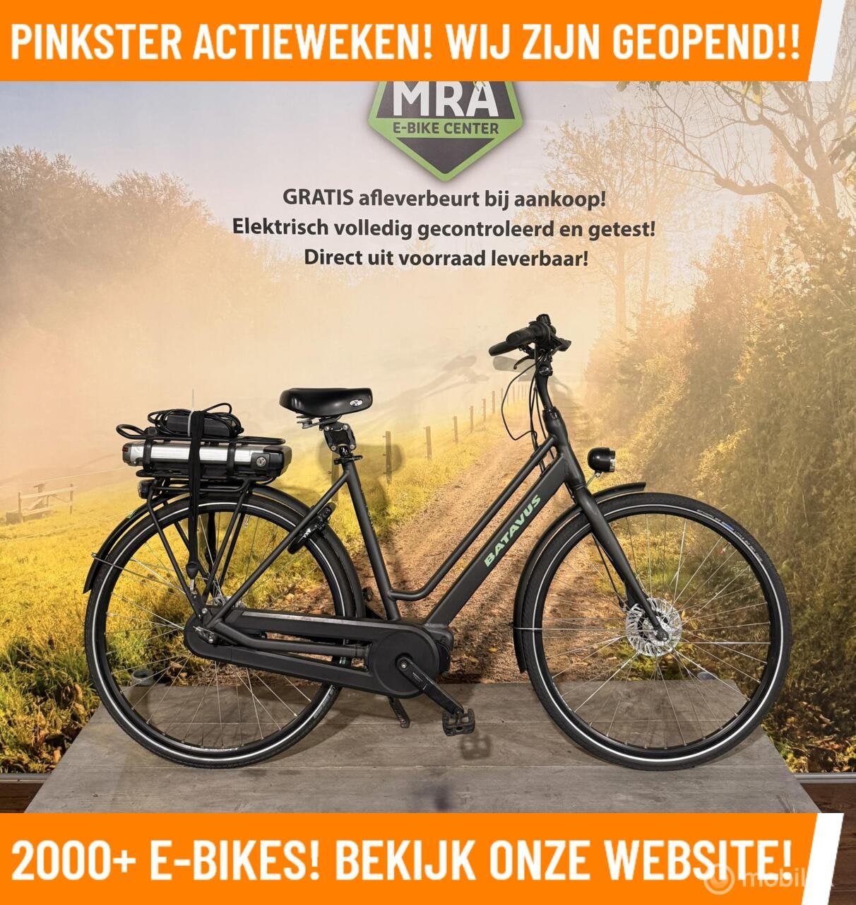 Batavus Fonk Elektrische fiets met midden motor ebike!, 51 tot 55 cm, Batavus