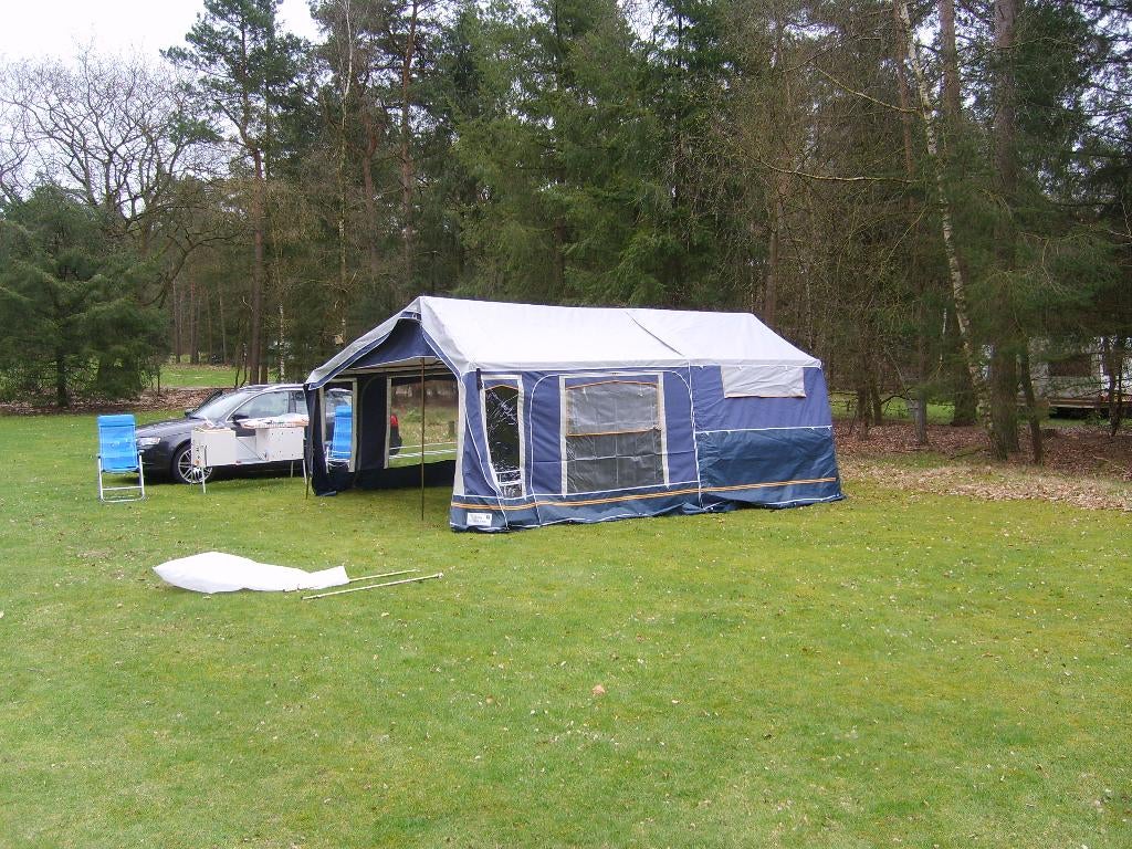 Vouwwagen Gerjak TAGO Indian, Caravans en Kamperen, Vouwwagens, Blauw, Aanwezig, Tot en met 6, Ophalen