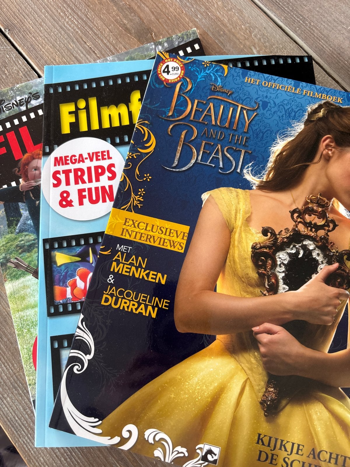 3 Disney filmstrips: Beauty and the Beast, Winterboek, Filmf, Meerdere stripboeken, Ophalen of Verzenden, Zo goed als nieuw