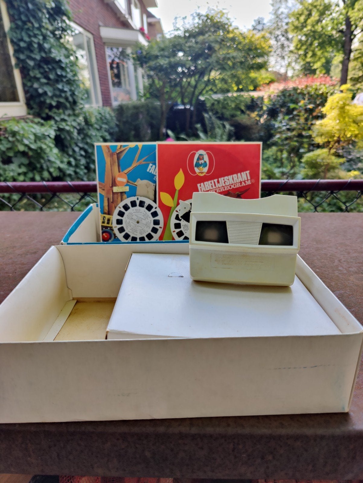 Vintage Fabeltjeskrant Stereogram met kijker en schijven, Ophalen of Verzenden, Gebruikt