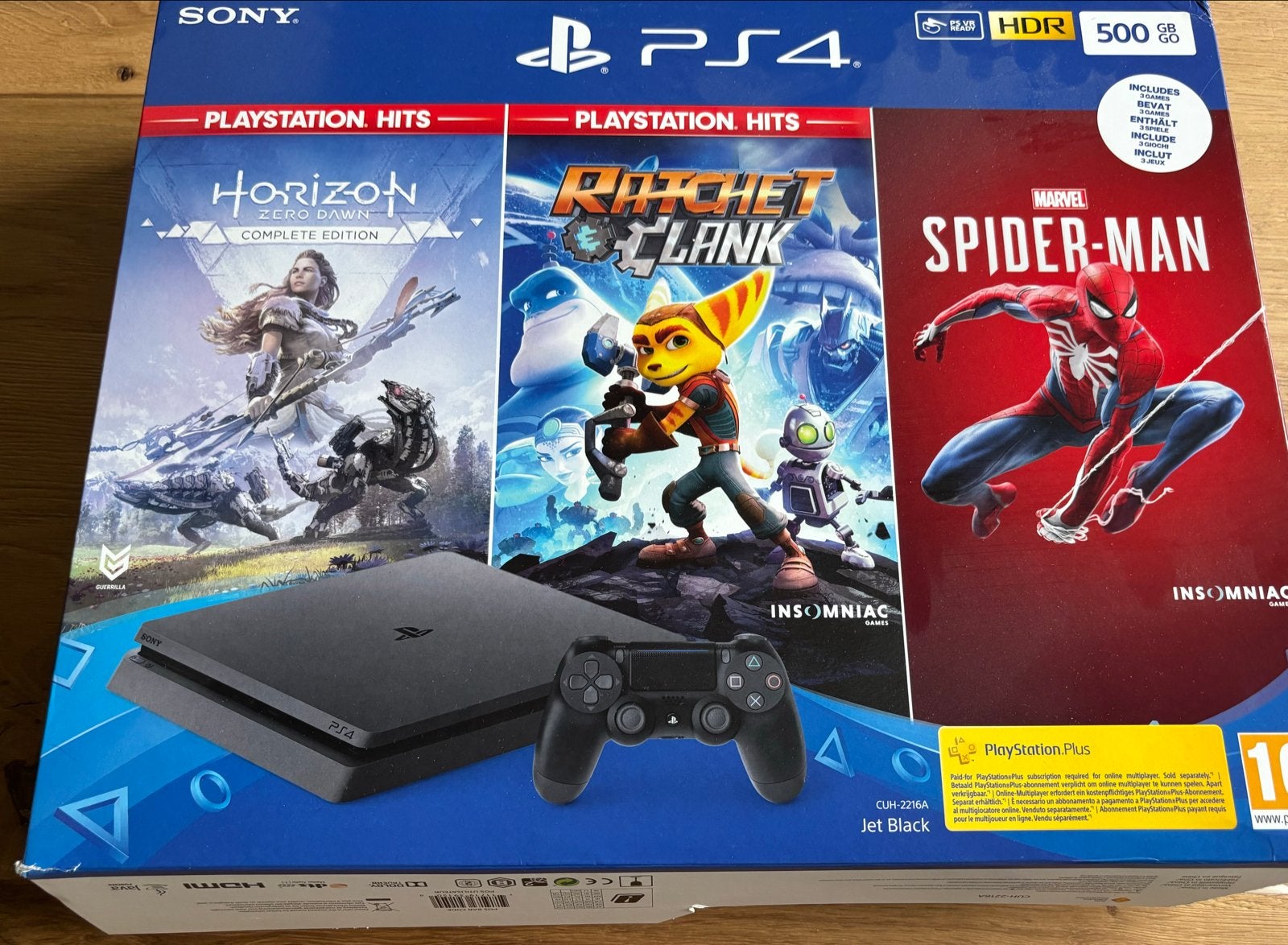 PS4 500GB met 13 games en ongebruikte headset, Ophalen, Zo goed als nieuw, Met 1 controller, Original