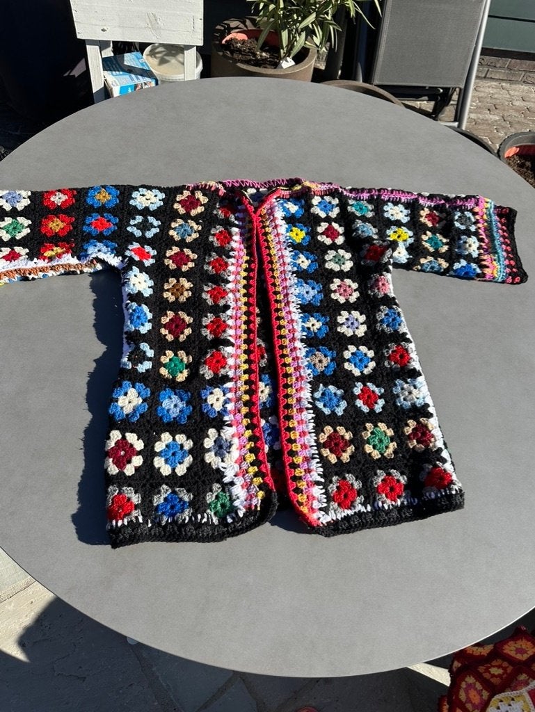 Nieuw granny square vest, maat L/XL, Kleding | Dames, Truien en Vesten, Verzenden, Nieuw, Maat 46/48 (XL) of groter, Meerkleurig