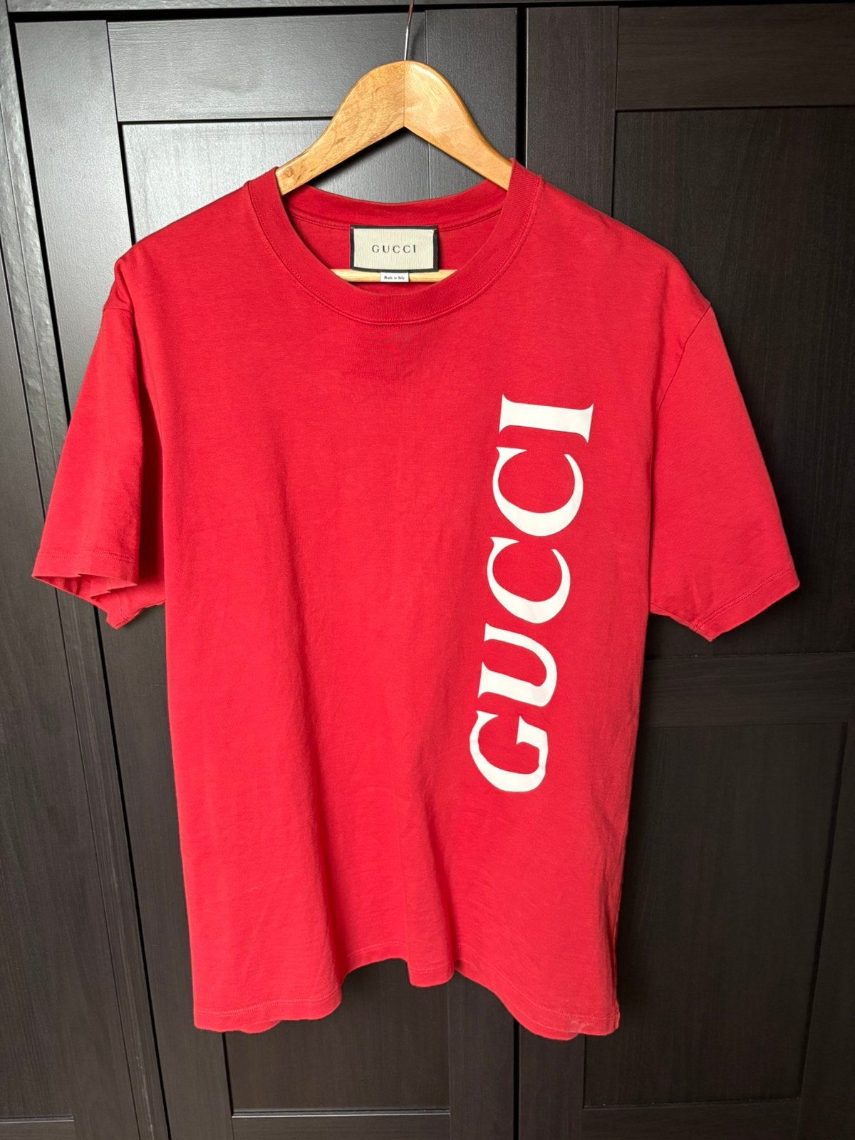 Gucci shirt maat M, Ophalen of Verzenden, Zo goed als nieuw, Maat 48/50 (M), Rood