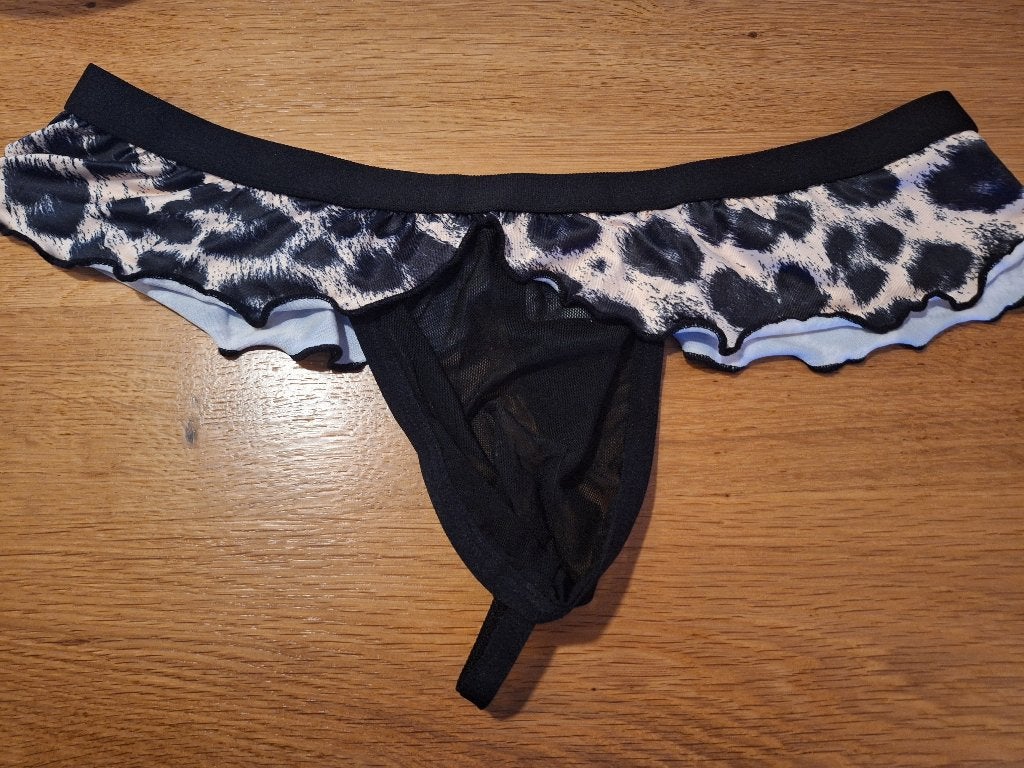 luipaard string maat M, Kleding | Heren, Verzenden, Zwart, Overige typen