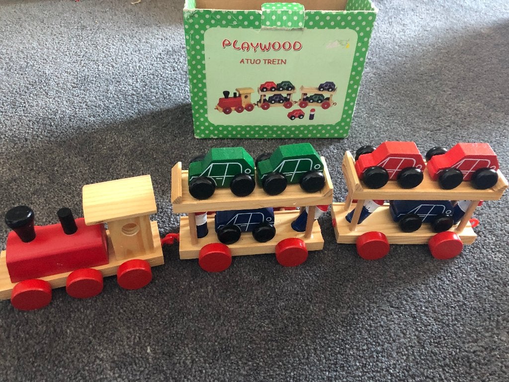 playwood autotrein hout, Ophalen of Verzenden, Gebruikt