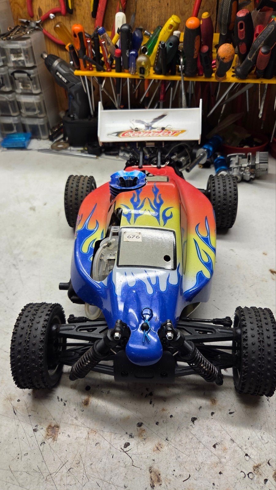 te koop leuke condor, Hobby en Vrije tijd, Gebruikt, Ophalen of Verzenden, Schaal 1:10, Nitro