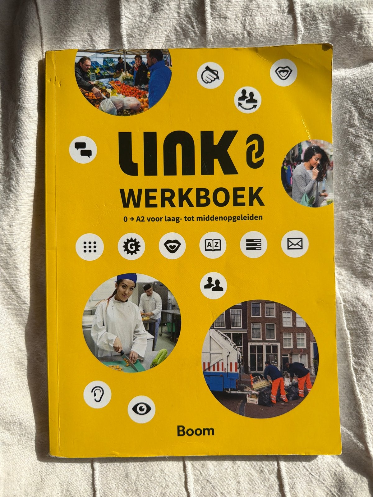 Link Werkboek 0 A2 - Nederlands voor laag- tot middenopgelei, Boeken, Ophalen of Verzenden, Zo goed als nieuw, Overige niveaus