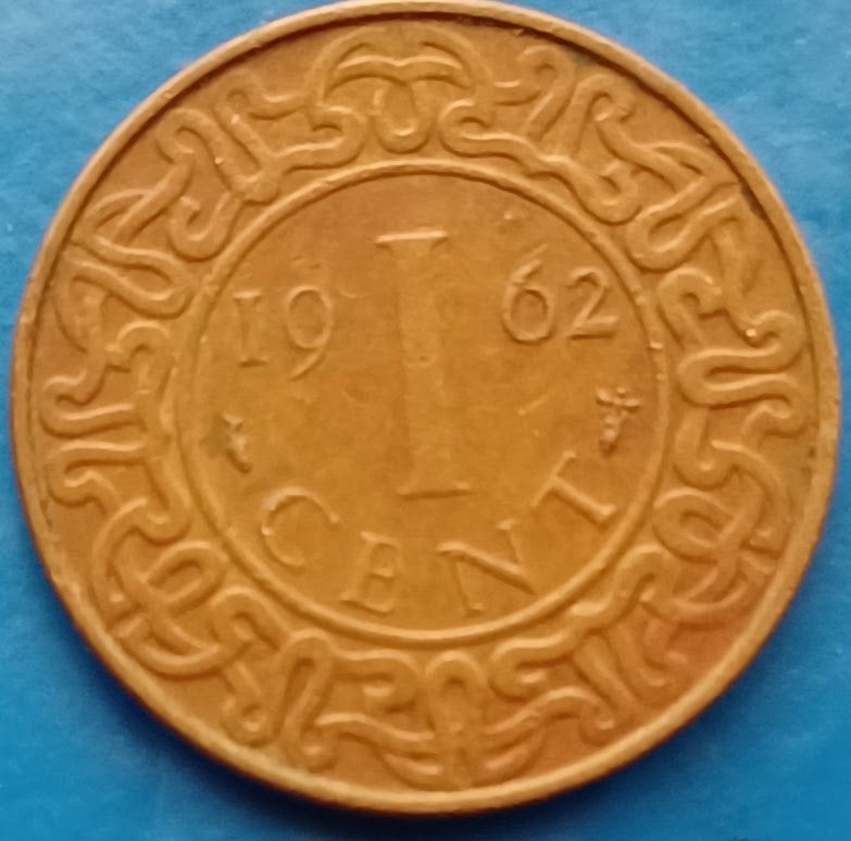 Suriname 1 cent 1962 - Juliana, Postzegels en Munten, Verzenden, Koningin Juliana, 1 cent