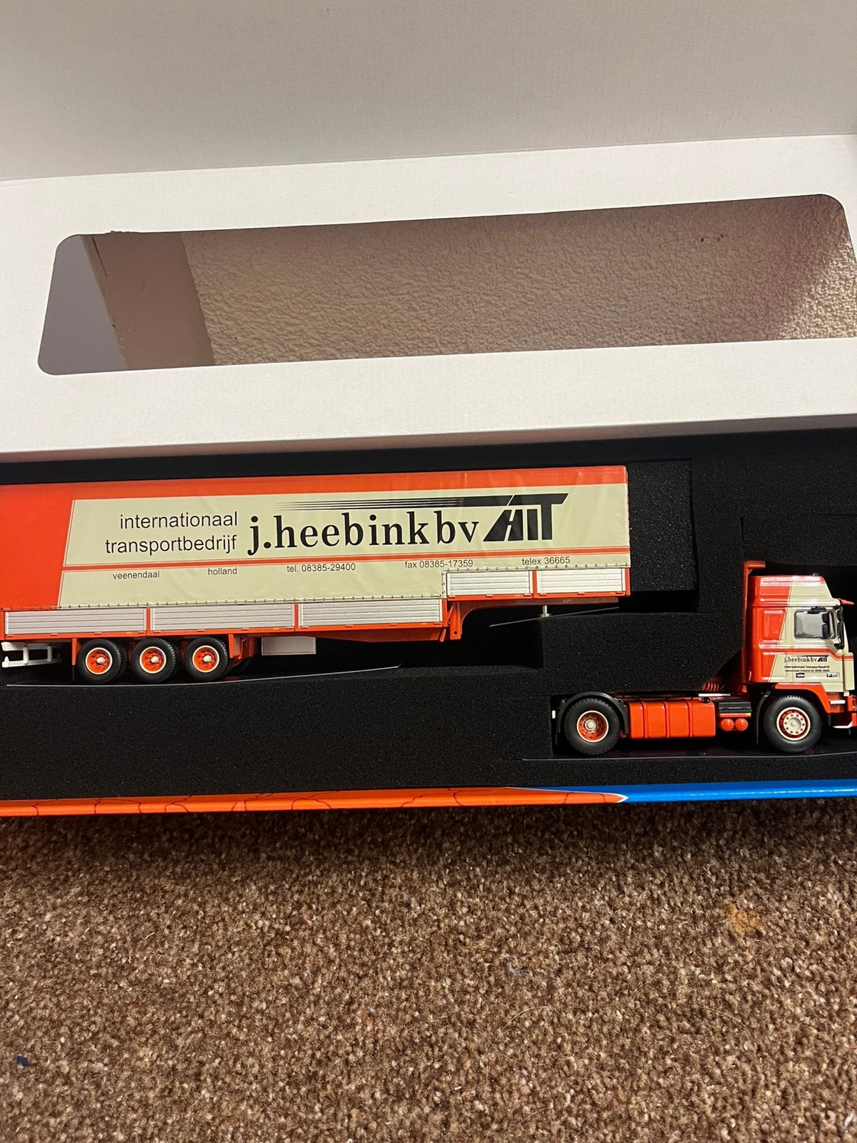 Volvo F10 Globetrotter J.Heebink Transport!! Tekno 1.50!!, Hobby en Vrije tijd, Ophalen of Verzenden, Nieuw, Bus of Vrachtwagen