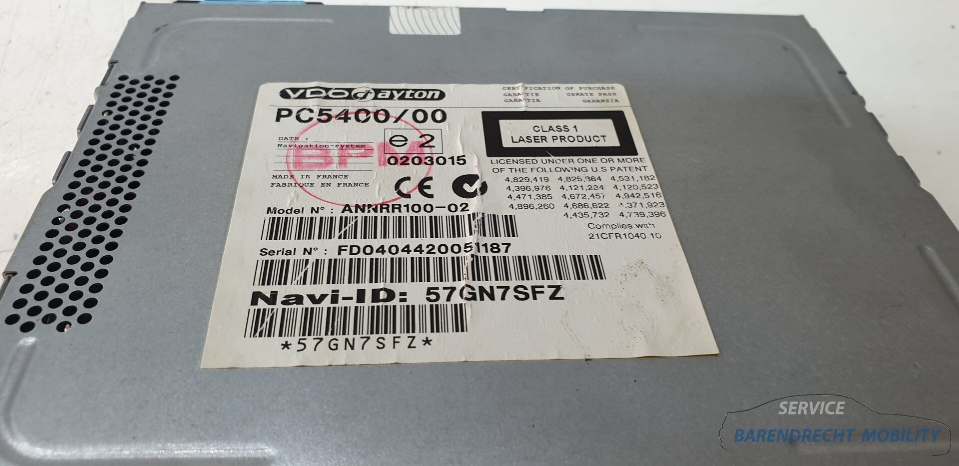 VDO Dayton PC5400 universeel navigatie systeem ANNRR10002 mu, Gebruikt, Citroën, Stellantis N.V., Ophalen of Verzenden