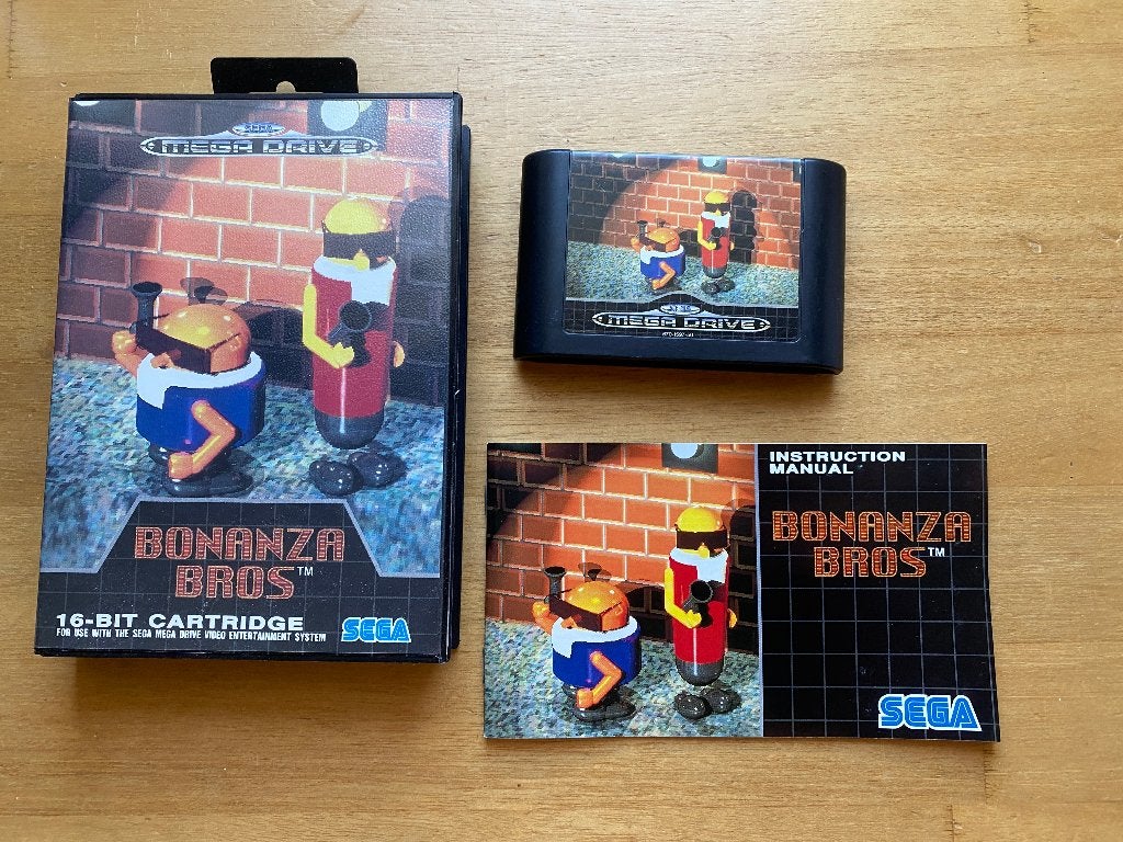 Bonanza bros sega mega drive, 1 speler, Racen en Vliegen, Ophalen of Verzenden, Zo goed als nieuw