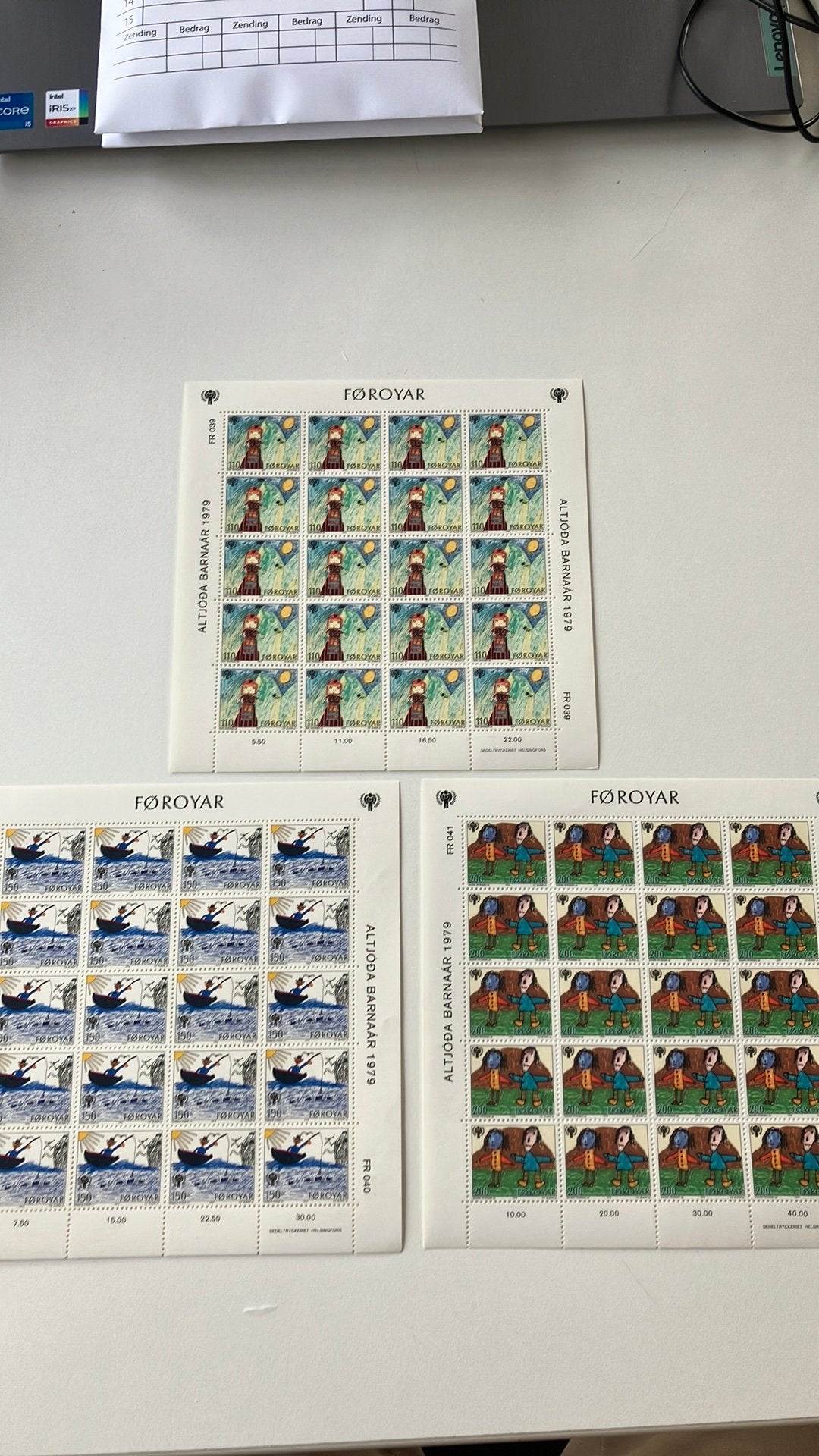 Faroer, 3 blokken 1979, Ophalen of Verzenden, Buitenland