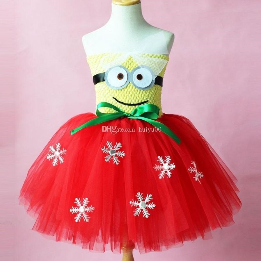 Nieuw ! Maatreeks 104-110-116-122 Kerst Minion Prinses Jurk, Ophalen of Verzenden, Nieuw, 104 of kleiner, Meisje