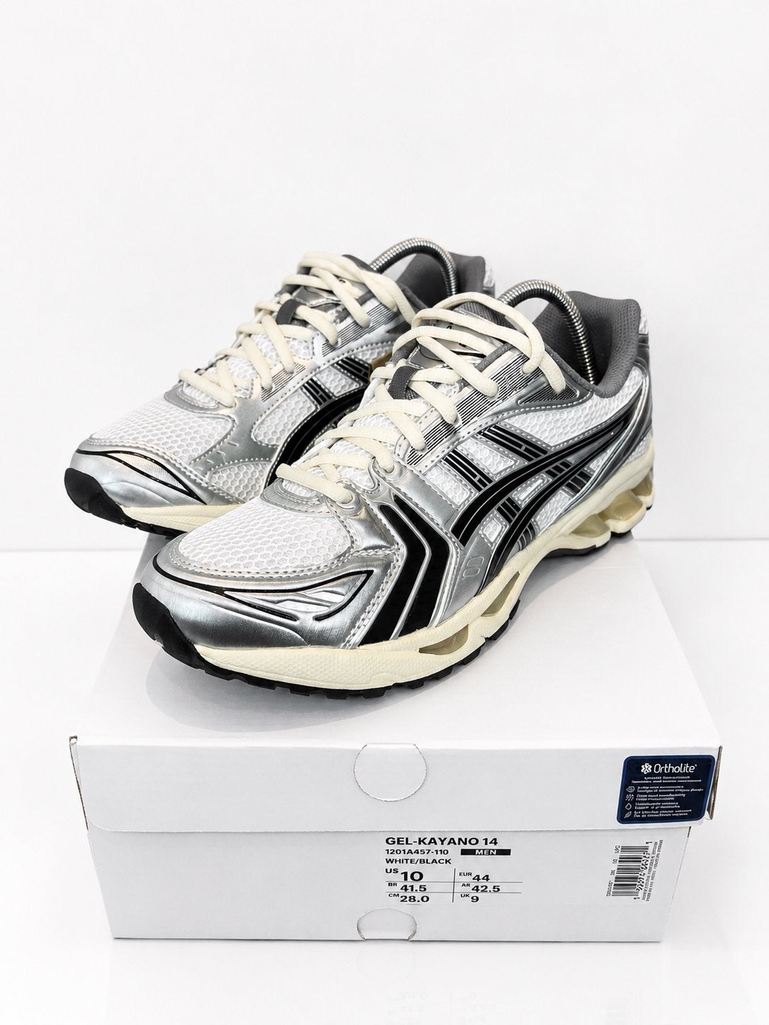 ASICS Gel‑Kayano 14 JJJJound – Silver Black – maat 44, Kleding | Heren, Schoenen, Wit, Nieuw, Ophalen of Verzenden, Sneakers of Gympen